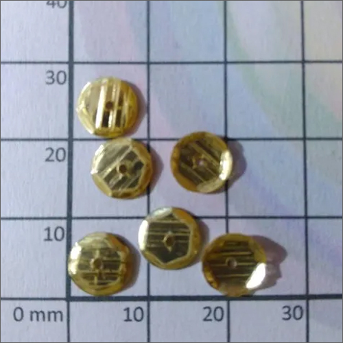 सजावटी 7 एमएम एम्बॉस्ड एमराल्ड कट सेक्विन