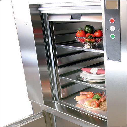Dumbwaiter Food Service Lift - Built with High-Quality Materials | 1-2 Ton Capacity, AC Drive, Electric Power Supply, Safety Sensors, Emergency Lowering