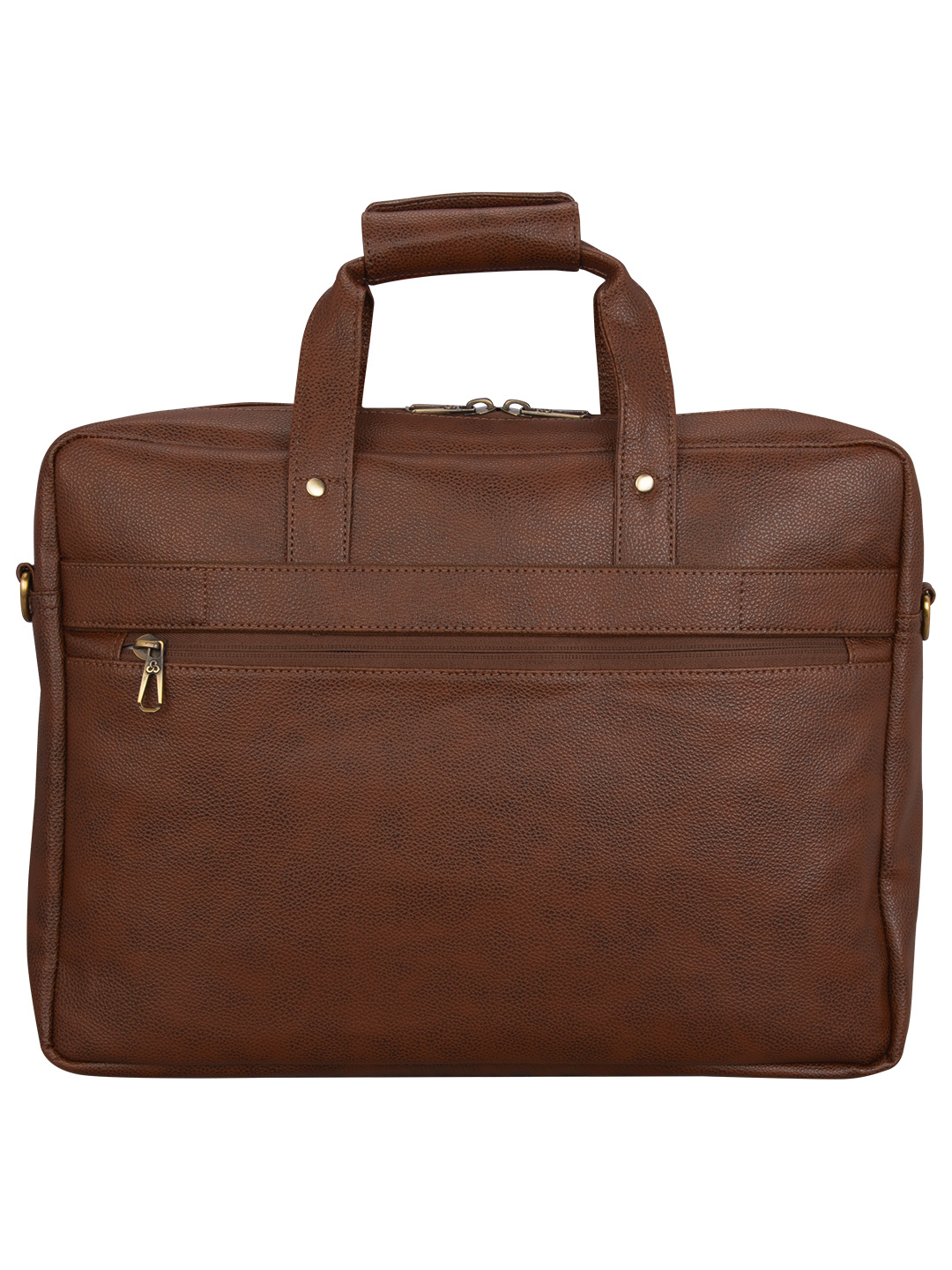 Pu Leather Messenger Office Bag Cosmus Signet Brown Design: Solid