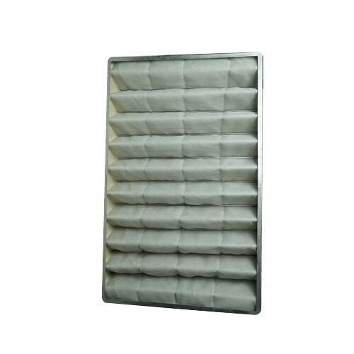 Ahu Pre Filter - Galvanized Steel & Aluminum Anodized, 20x20x6 Inches, Square Shape | White Micro Fiber Medium, High Dust Holding Capacity, Washable, Lightweight