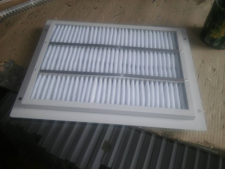 Ahu Pre Filter - Galvanized Steel & Aluminum Anodized, 20x20x6 Inches, Square Shape | White Micro Fiber Medium, High Dust Holding Capacity, Washable, Lightweight