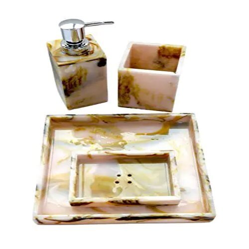 Yellow Bathroom Accessory Set