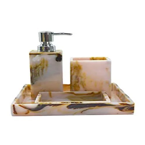 Yellow Bathroom Accessory Set
