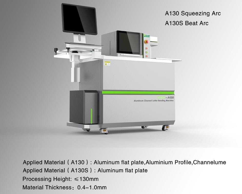 White H Servo Channel Letter Bending Machine