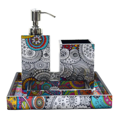 Wood Bathroom Accessory Set Vibrant Design Premium Finish