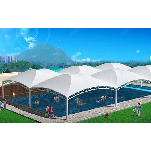 White Swimming Pool Tensile Structure By Aecon Structure Pvt. Ltd.
