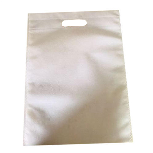 Non Woven Shopping Bag - 500-2000g Capacity, White D Cut Handle Style with Embossed Surface