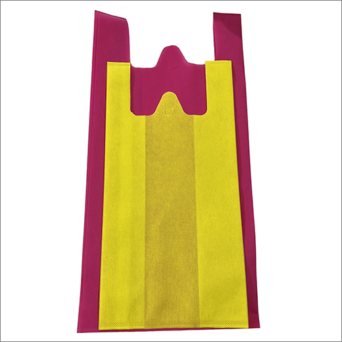 बहुरंगा डब्ल्यू कट गैर बुना बैग
