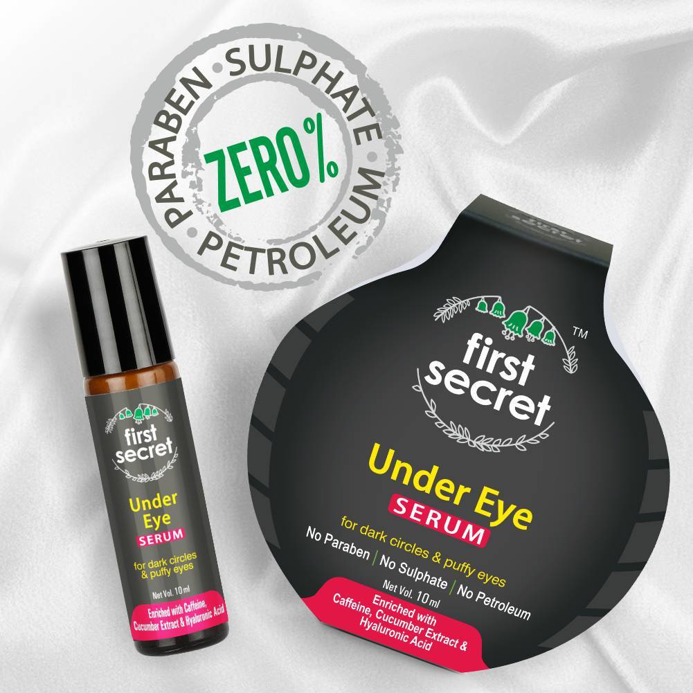 Under Eye Serum For Dark Circles - 10 Mg, Liquid Form | Anti-wrinkles, Deep Cleansing, Hydrating, Nourishing With Caffeine, Saffron Oil & Cucumber Extract