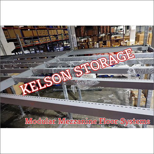 Modern Mezzanine Floor - Mild Steel, Square Shape, Grey Color, Paint Coated Finish | Durable, Corrosion Resistant, High Strength Design
