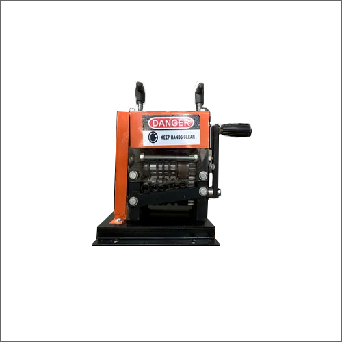 Single Phase Manual Wire Stripping Machine - Stainless Steel, High Efficiency | Portable, User-Friendly Design, Adjustable Cutting Blades, Ideal for DIY and Small Workshops