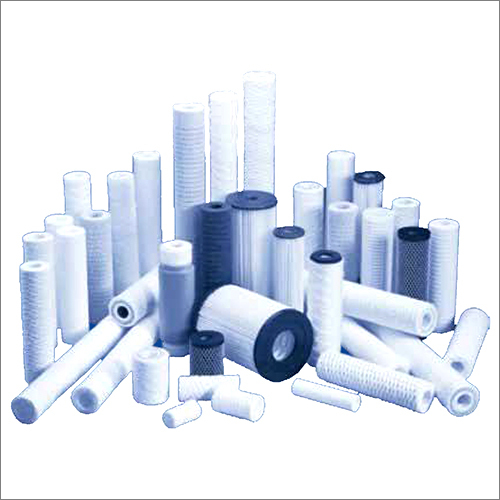 Depth Filter Cartridge - PP Material, 20 Inch Length, 2.5" Diameter, White Color | Industrial Application, Round Shape, Single Open End Design