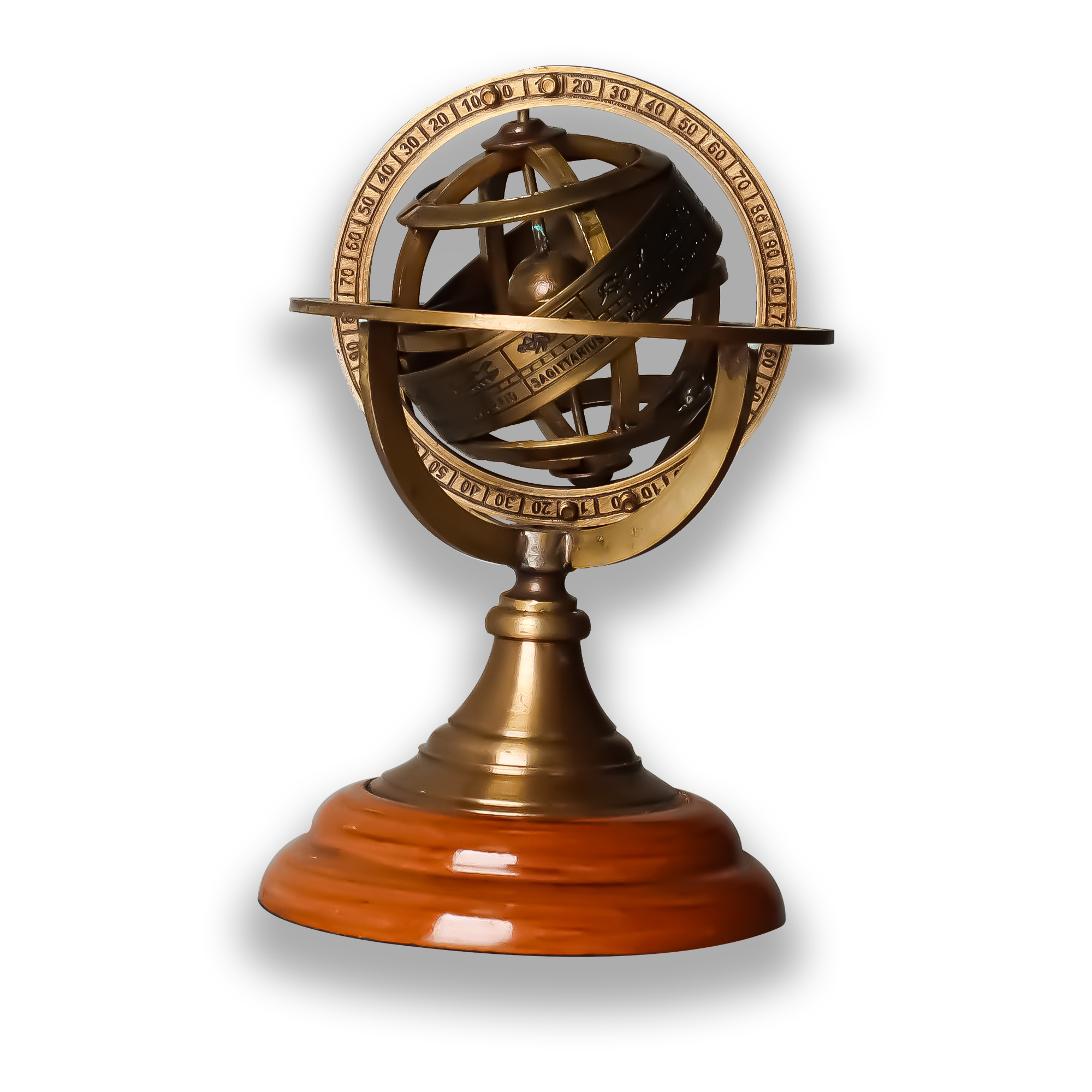 Brass Shiny Armillary Globe