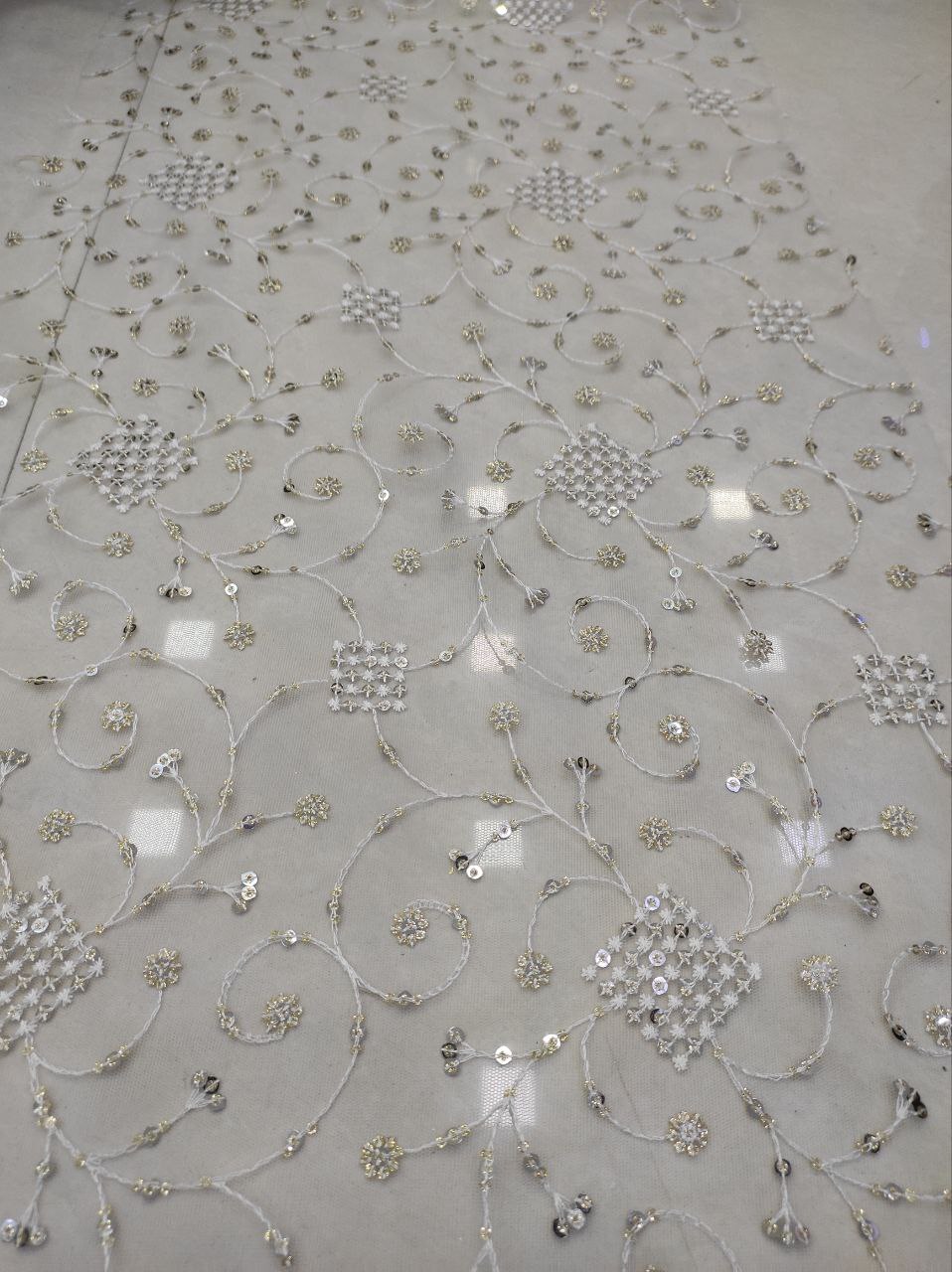 Sequin Georgette Fabric