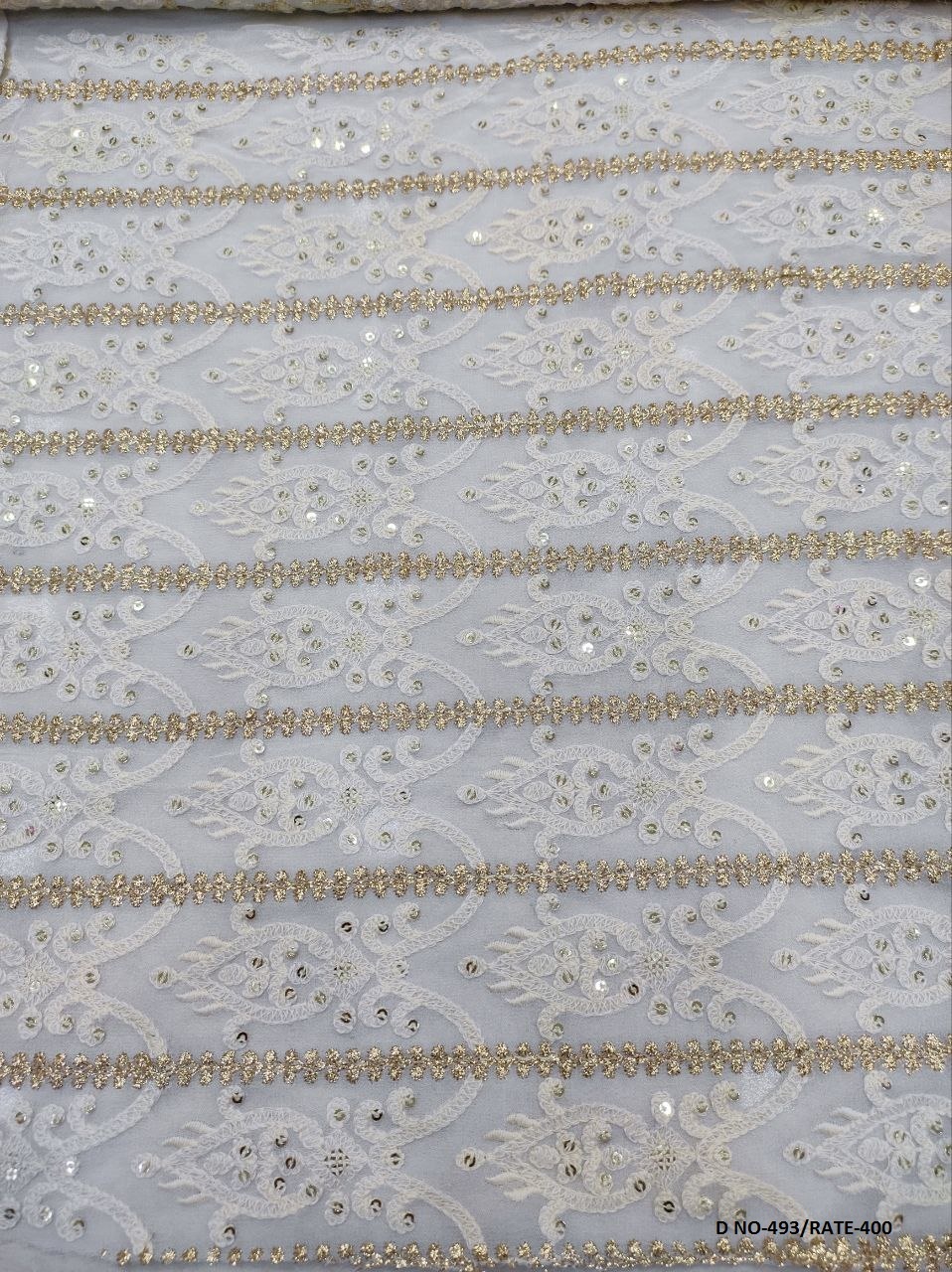 Sequin Georgette Fabric