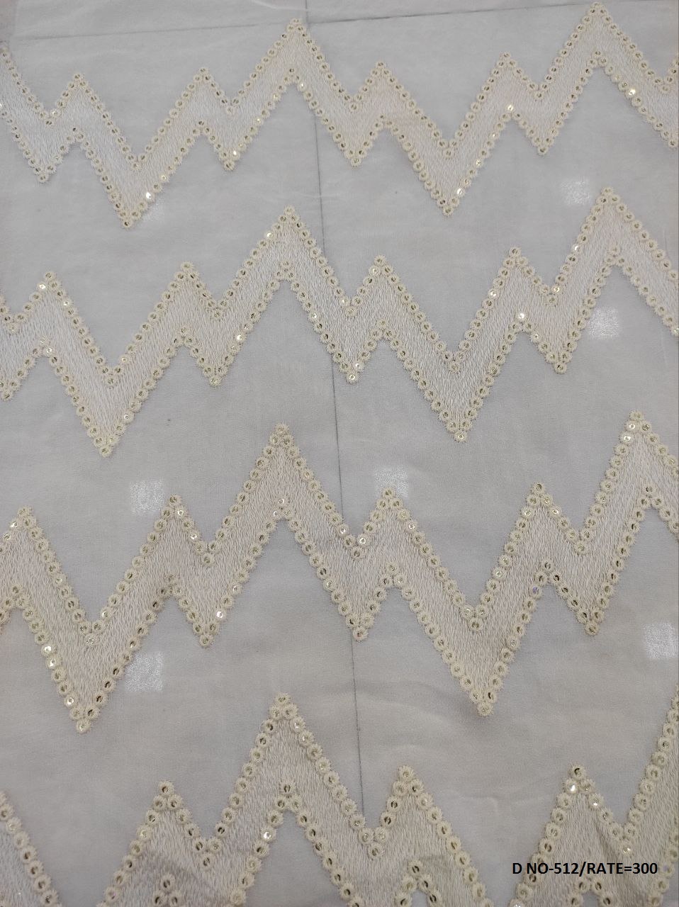 Designer Georgette Embroidery Fabric