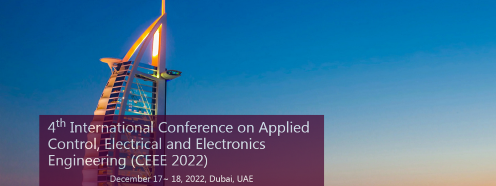 International Conference on Applied Control  Electrical and Electronics Engineering (CEEE)