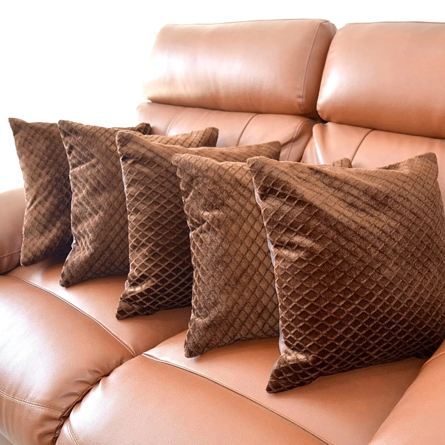 Brown Pillow Cushion Covers.