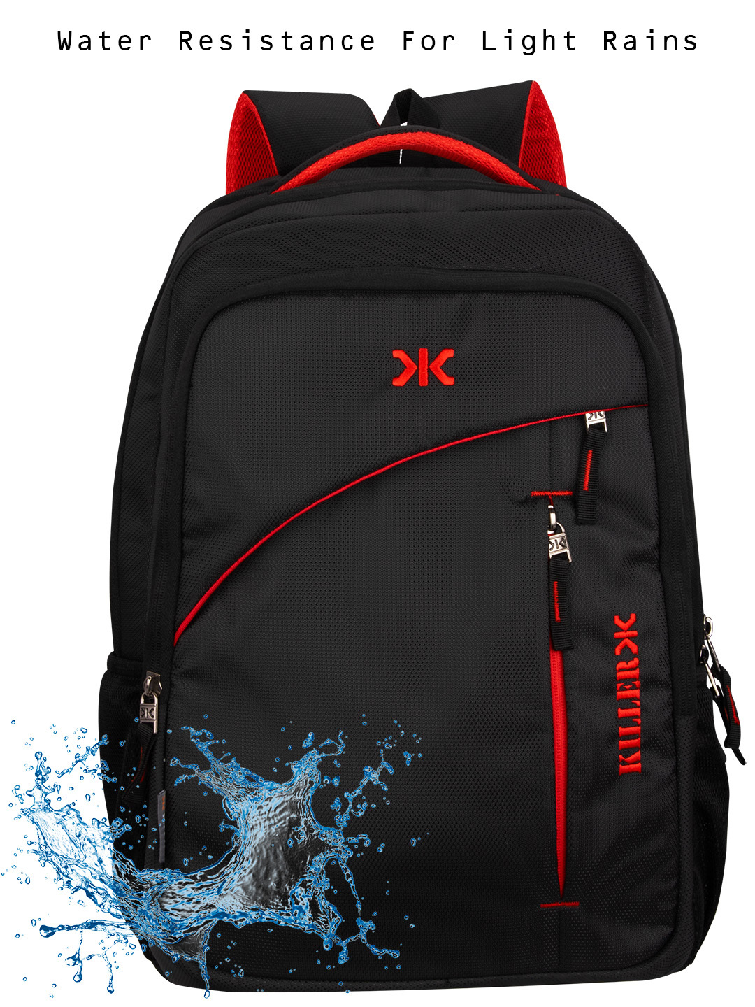 Killer Louis 38l Black Laptop Backpack Design: Solid