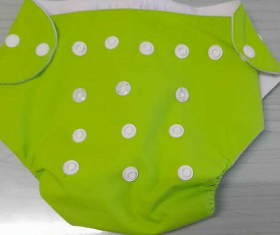 Kids Orange Diaper - Cotton Material, Size 0-5 | Washable, Lightweight 50 Grams, Suitable For Infants & Babies In Versatile Colors