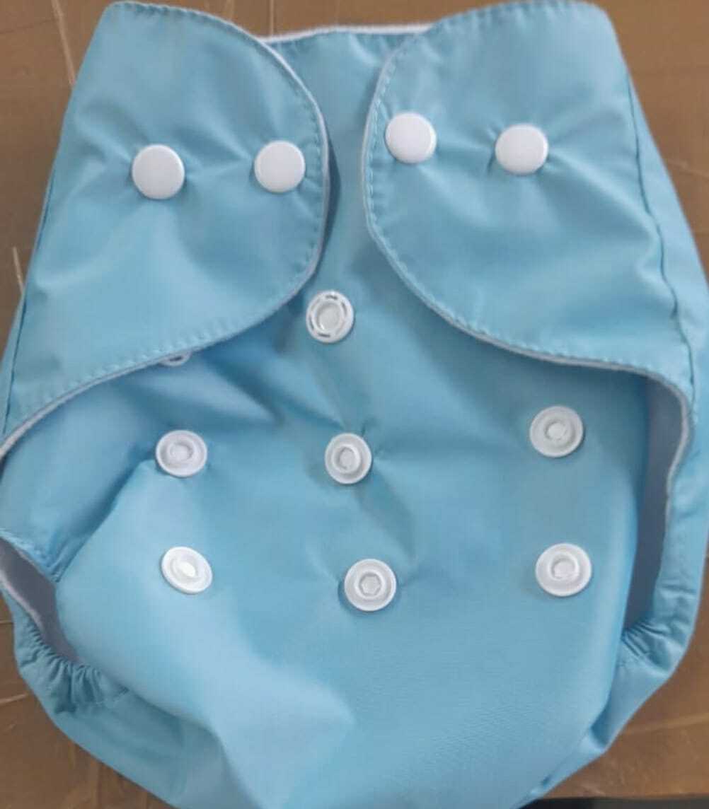 Kids Orange Diaper - Cotton Material, Size 0-5 | Washable, Lightweight 50 Grams, Suitable For Infants & Babies In Versatile Colors