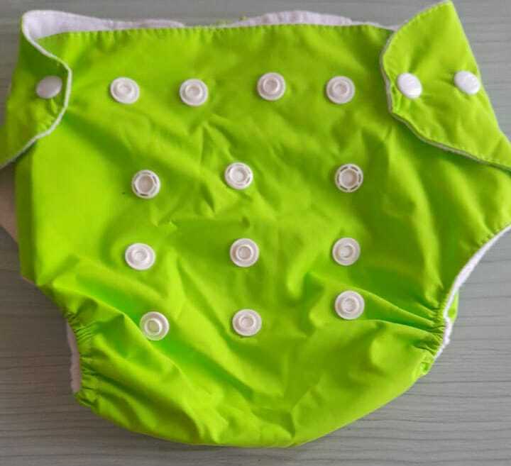 Kids Orange Diaper - Cotton Material, Size 0-5 | Washable, Lightweight 50 Grams, Suitable For Infants & Babies In Versatile Colors