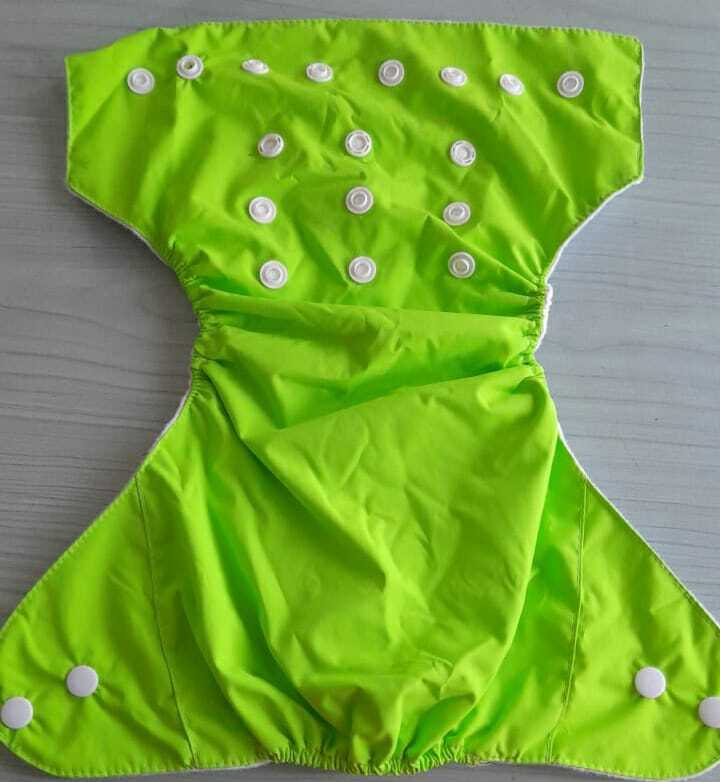 Kids Orange Diaper - Cotton Material, Size 0-5 | Washable, Lightweight 50 Grams, Suitable For Infants & Babies In Versatile Colors