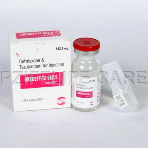 इंजेक्शन के लिए तरल सेफ्ट्रिएक्सोन और ताज़ोबैक्टम Oreceft Tz 562.50mg