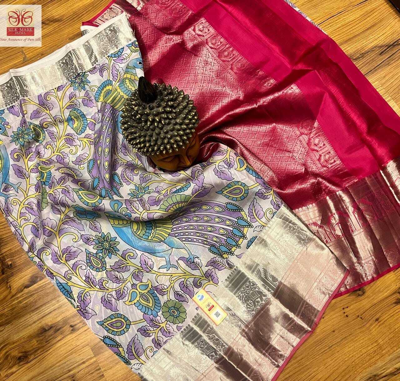Traditional Kalamakari New Silk Saree Kanjivaram