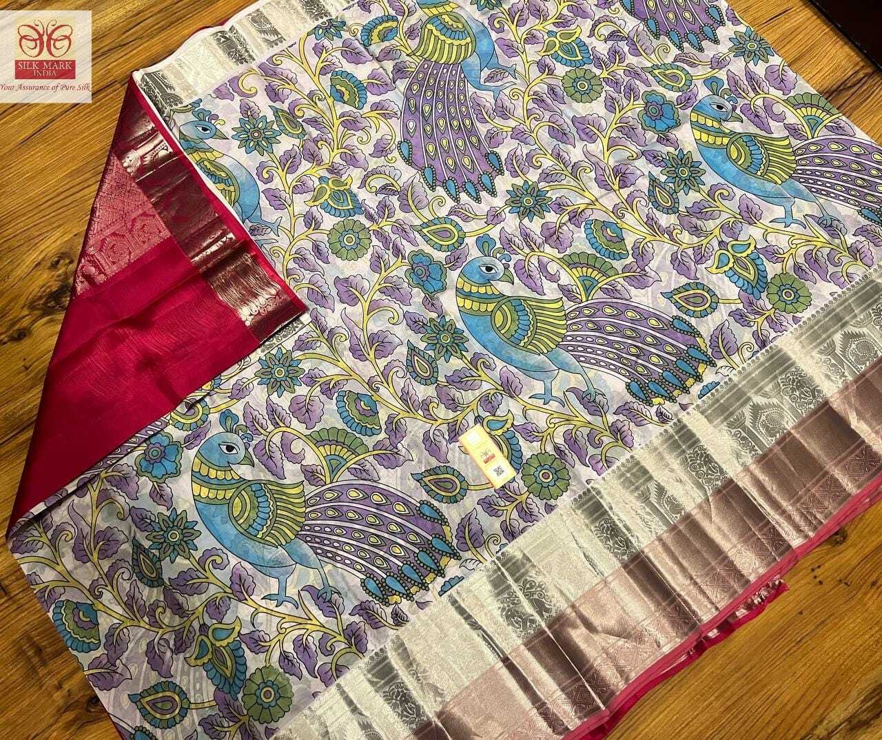 Traditional Kalamakari New Silk Saree Kanjivaram