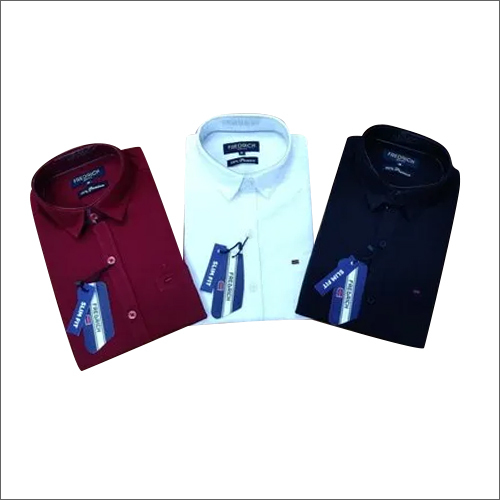 Washable Mens Plain Formal Casual Shirts