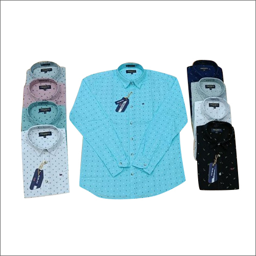 Mens Full Sleeve Printed Shirts - Cotton , Customized Size | Washable, Formal Wear For Professional Appearance