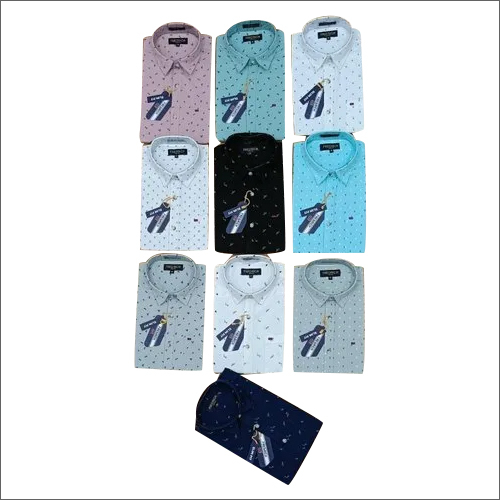 Mens Full Sleeve Printed Shirts - Cotton , Customized Size | Washable, Formal Wear For Professional Appearance