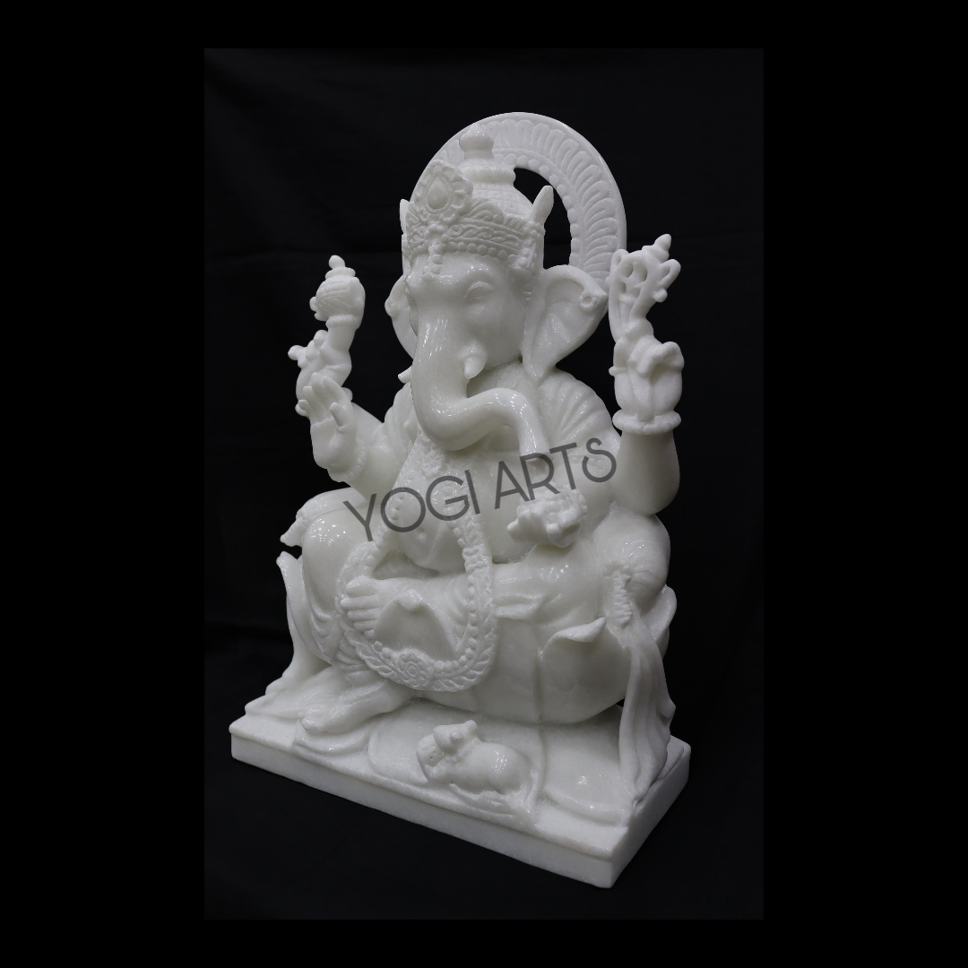 Lord Marble Ganesha - Finishing: Polishing