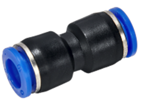 पुश यूनियन 10mm - पीतल, 10mm x 25mm, सुनहरा | संक्षारण प्रतिरोधी, बिना उपकरण के पुश-फिट, RoHS अनुपालन