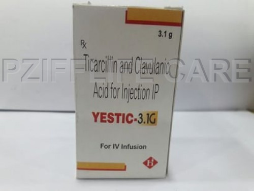 लिक्विड टिकार्सिलिन और क्लैवुलैनिक एसिड इंजेक्शन Yestic 3.1gm