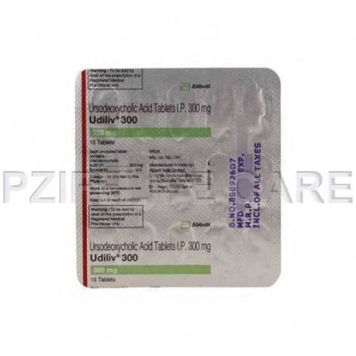 उर्सोडॉक्सिकोलिक एसिड टैबलेट सामान्य दवाएं Udiliv 300mg