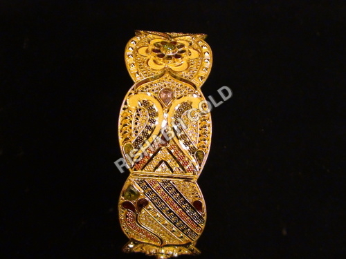 Gold KADA - 45 Grams | Customizable Size, Design, Ideal for Parties, Engagements, Anniversaries, Weddings