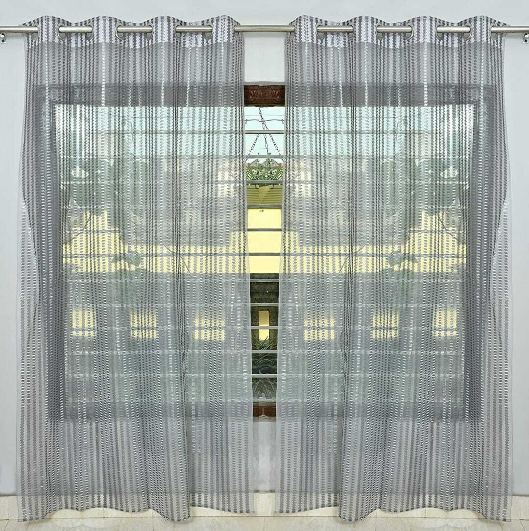 Blunt Leela - Polyester Yarn Dyed Plain Window Curtain 4x5 Ft | Eco Friendly, Shrink-resistant, Contemporary Style, Ideal For Home And Hospitality