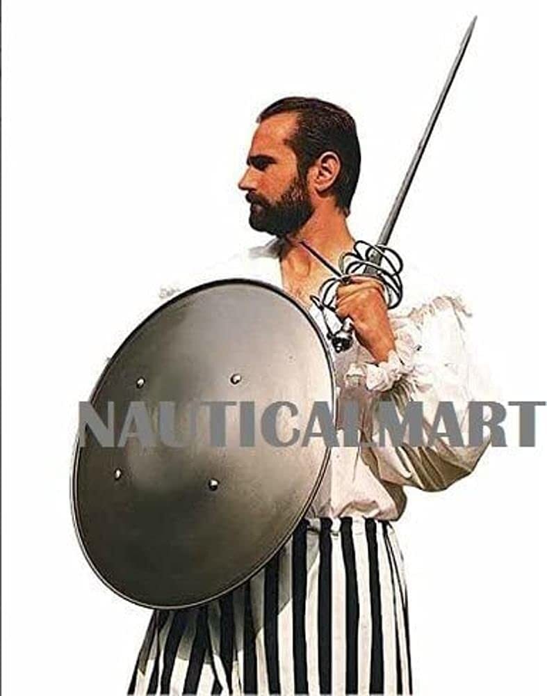 Nauticalmart Steel Domed Medieval Shield Metallic One Size