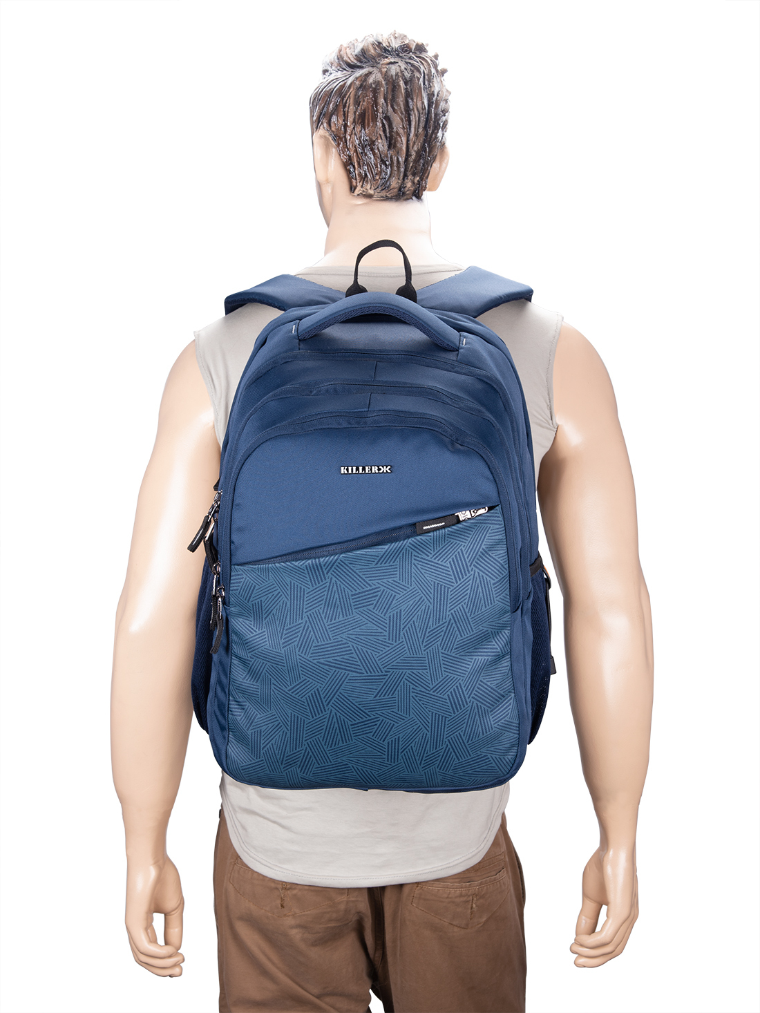 Killer Rugby 41 Liters Navy Laptop Backpack Design: Solid