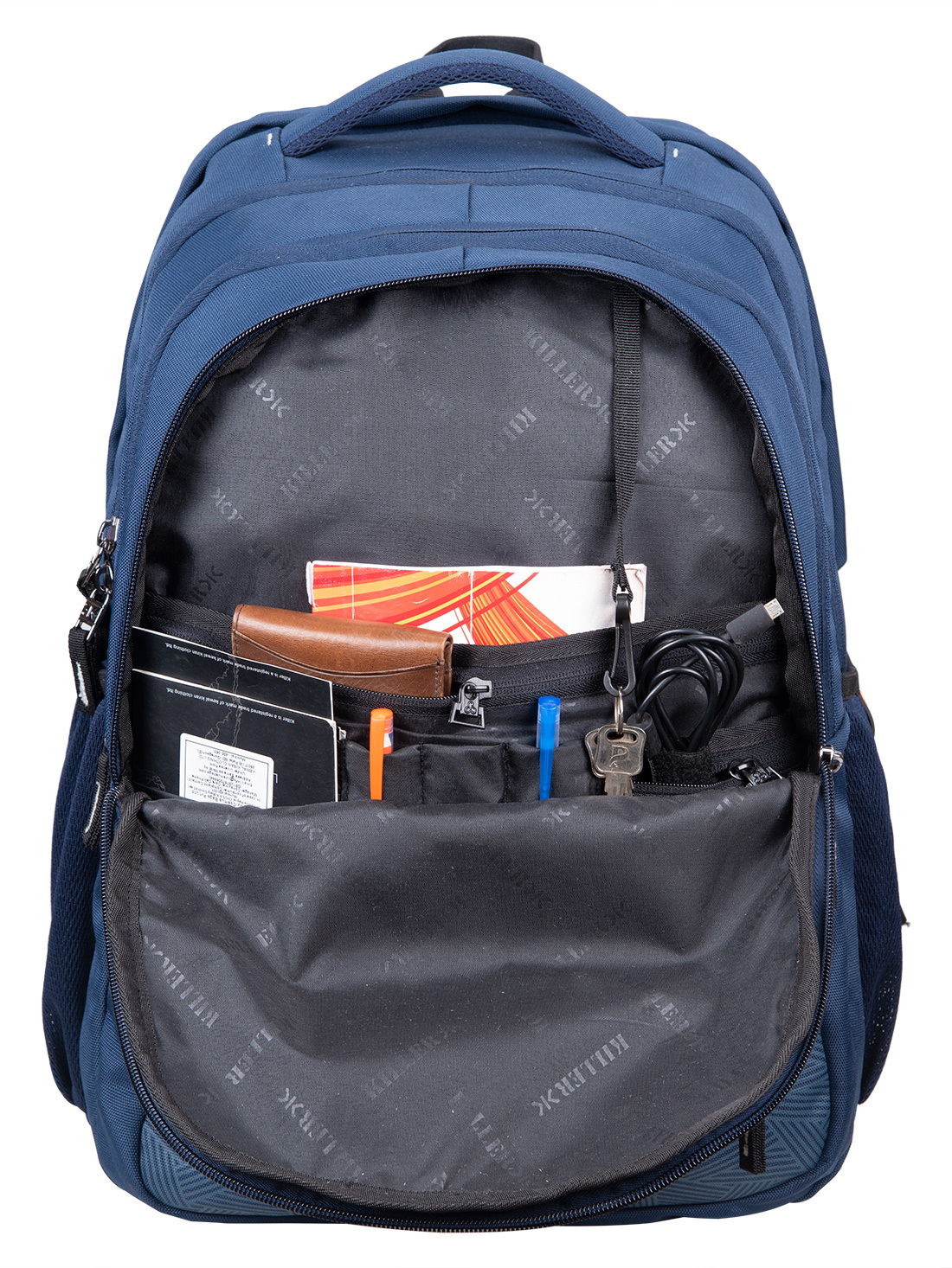 Killer Rugby 41 Liters Navy Laptop Backpack Design: Solid