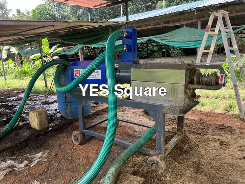 गाय के गोबर को साफ करने की मशीन के लिए स्वचालित स्क्रू प्रेस