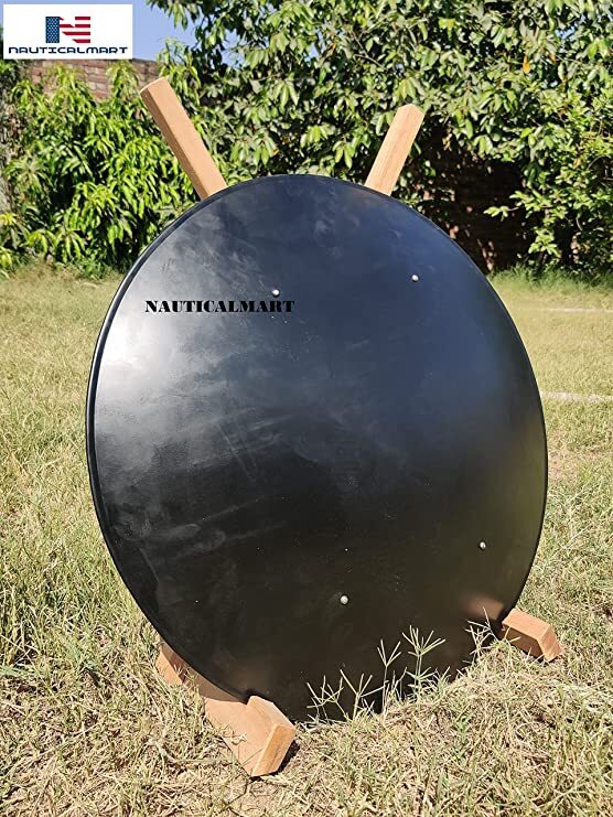 Blank Round Shield - Custom 16 Gauge Steel Battle Ready - Natural - One Size