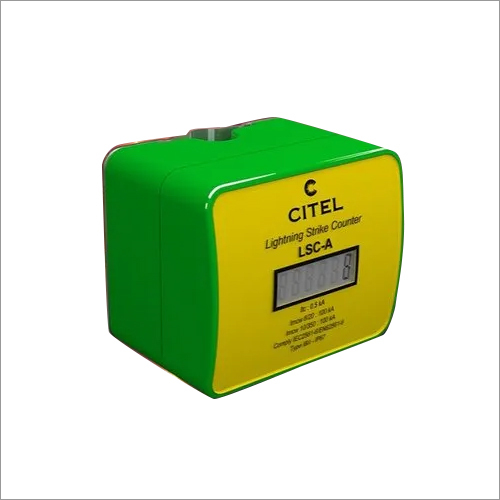 Green-Yellow Lightning Strike Recorder Counter