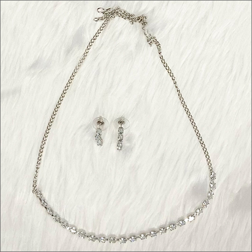 Different Available Artificial Imitation Rhodium Pendant Set