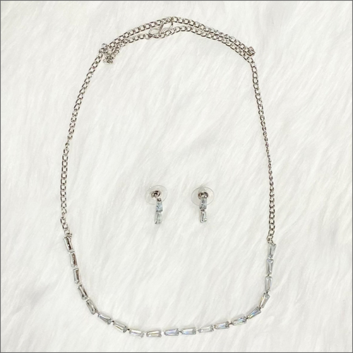 Different Available Ladies Rhodium Pendant Set