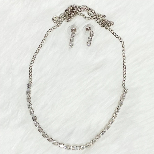 Different Available Ladies Rhodium Pendant Set