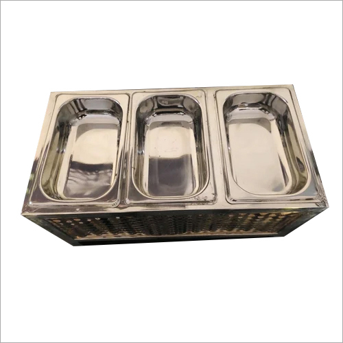 Stainless Steel Catering Chutney Tray Size: Different Available