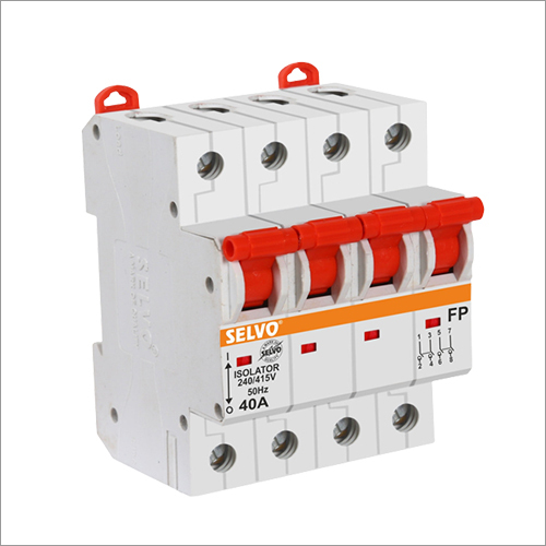 Four Pole MCB Isolator - Double Phase, Rated Voltage 200-450V | Advanced Circuit Protection with Reliable Multi-Phase Support